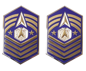 Space Force E9 Chief Master Sergeant of the Space Force Metal Rank Insignia